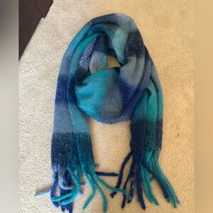 LARGE STRIPE Fringed SOFT CASHMERE SCARF, SHAWL, WRAP - 16" x86"